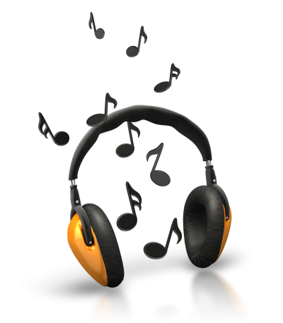 Headphone, Art, Wallpaper With Music Notes Clipart Free Download PNG Images