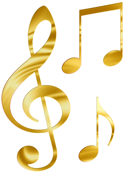 Yellow Colored Music Notes Clipart Png images PNG Images
