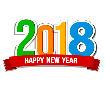 2018 Happy New Year Png Message PNG Images