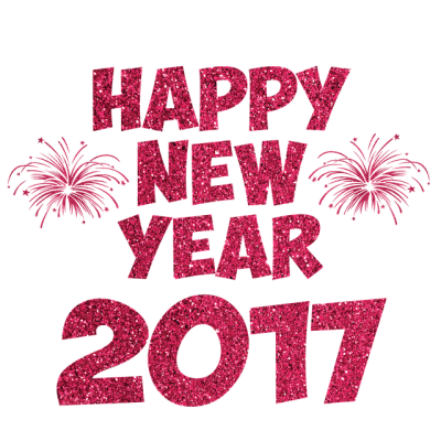 Silvery illustration 2017 Happy New Year Transparent Clipart PNG Images