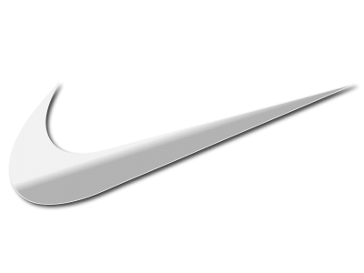 metal nike logo