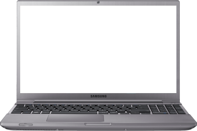 White Screen Gray Samsung Laptop Png PNG Images