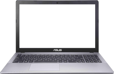 White Secreen Asus Gray Laptop Transparent Background PNG Images