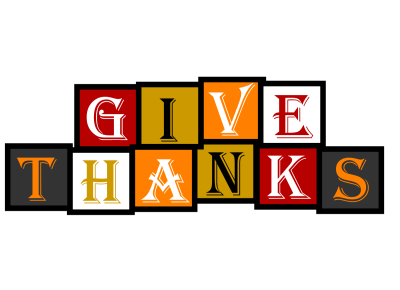 Give Thanks Letter Cubes Transparent PNG Images