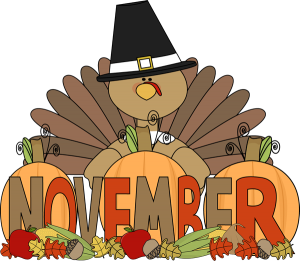 November Celebrate Decoration And Turkey With Hat Png PNG Images