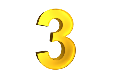 Best Numbers Free 3 Png PNG Images