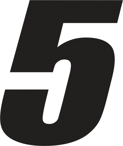 Black Five Number Transparent Free PNG Images