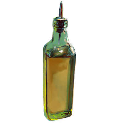 Light Olive Oil In Glass Bottle Png PNG Images