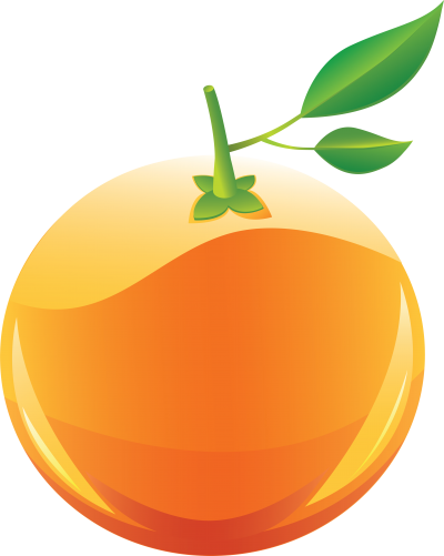 Graphic Illustration Of Whole Oranges With Green Leaves Transparent Background PNG Images