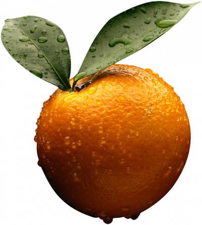 Water droplet orange png free cut out