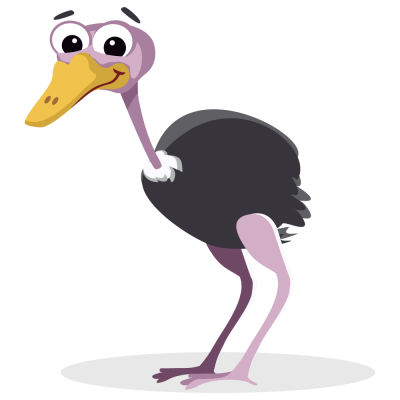 Funny Ostrich Clipart Pic PNG Images