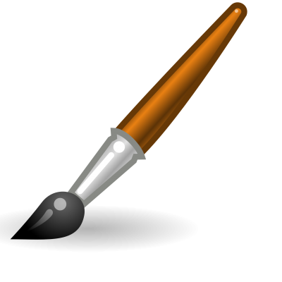 Pencil, Paint Brush, Tip Brush Pen-Black Png PNG Images