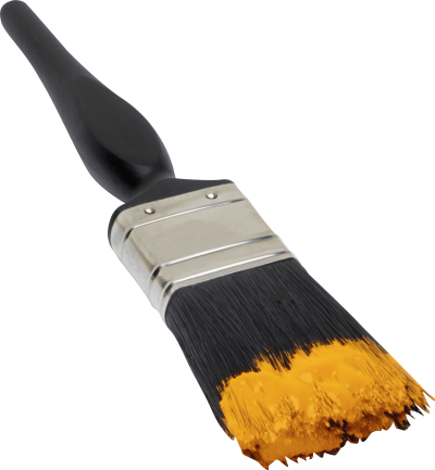 Paint Brush, Yellow Paint PNG PNG Images