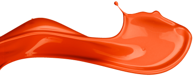 Orange Paint Cut Out PNG Images