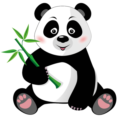 Scary Face PNG Picture, Scary Panda Face Cavector, Bear Black And White,  Baby, Animal PNG Image For Free Download