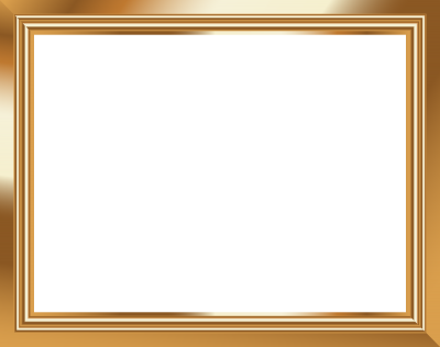 Gold Lined Photo Frame Png Transparent PNG Images