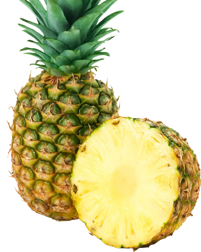 Whole And Half Pineapple Photo Png Download PNG Images