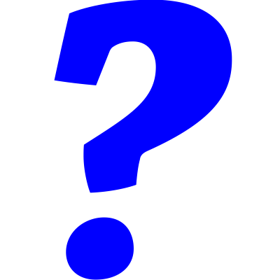 Blue Question Mark Italic Transparent Png PNG Images