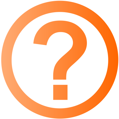 Orange Circle Question Mark Icon Transparent Background PNG Images