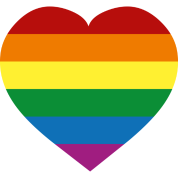 Hearted Rainbow Flag Png PNG Images