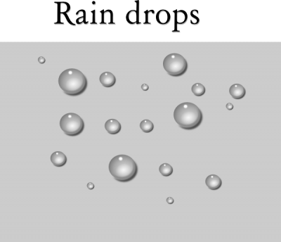 Raindrops Clip Art At Vectory Png PNG Images