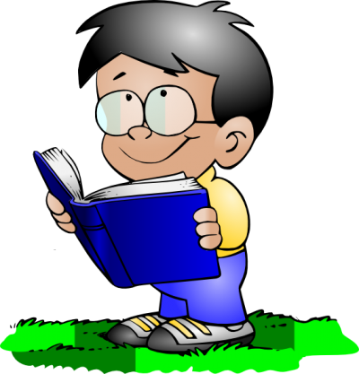 Blue books, children, glasses, design, reading transparent clipart download png