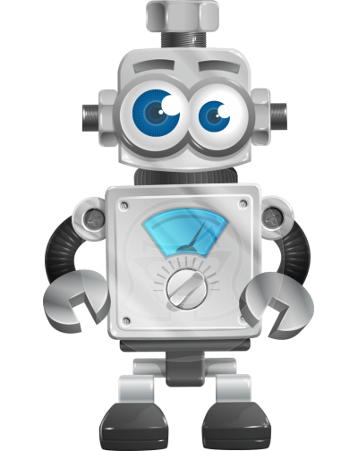 Big Eyed Robot Free Transparent PNG Images