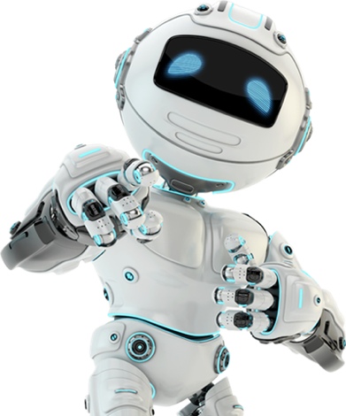 Cute Blue White Robot Png Clipart PNG Images