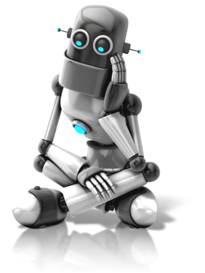 Gray Sitting Robot Transparent Hd PNG Images
