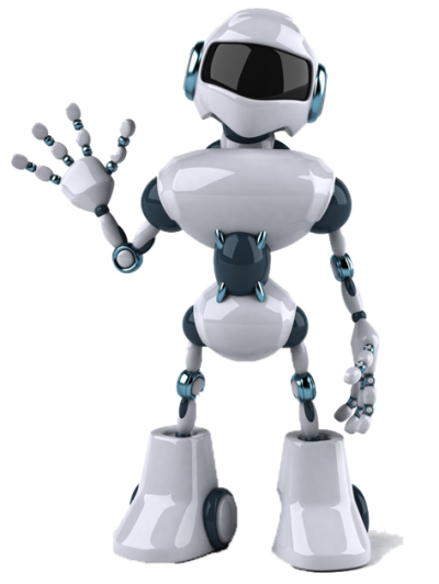 Hand Waving Bright White Robot Hd Png PNG Images