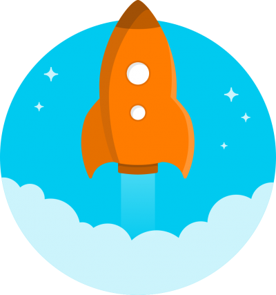 Cartoon Orange Rocket Transparent Hd PNG Images