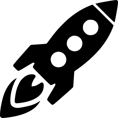 Quality Black Rocket Transparent icon PNG Images
