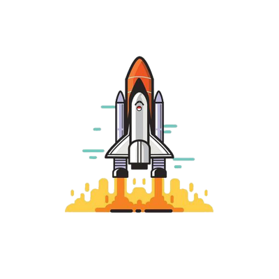 Taking Off Rocket Drawing Transparent Clipart PNG Images