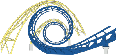 Roller Coaster Tracks Clipart Png PNG Images