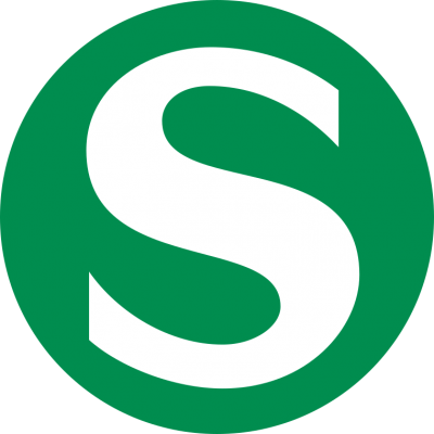 S Letter Green Logo Icon PNG Images