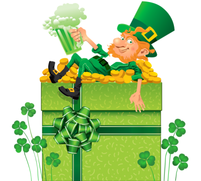 St Patricks Day Decor With Shamrocks Png PNG Images