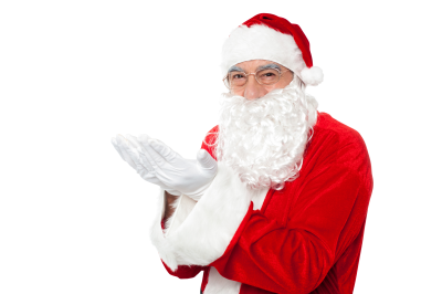 High Quality Smiling Real Santa Claus Transparent Background PNG Images