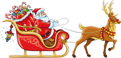 Gift Distributorn Santa Images Backgrounds, Deer PNG Images