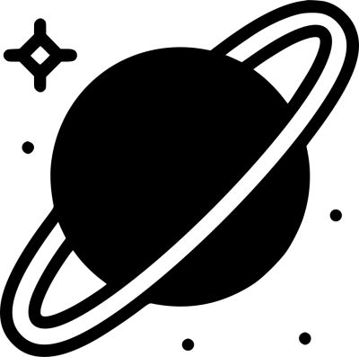 Black White Saturn Png icon PNG Images