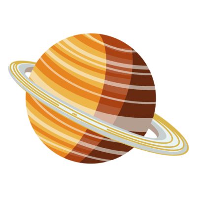 Planet, Striped Saturn Illustration Transparent PNG Images