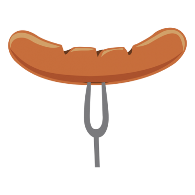 Sausage Fork Illustration Transparent Png PNG Images