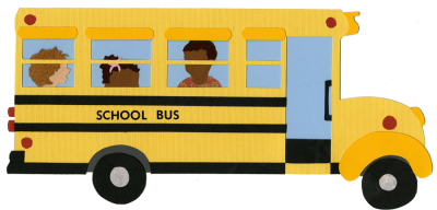 Students And School Bus Transparent Clipart PNG Images