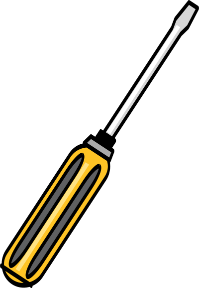 Screwdriver Printed Simple PNG Images