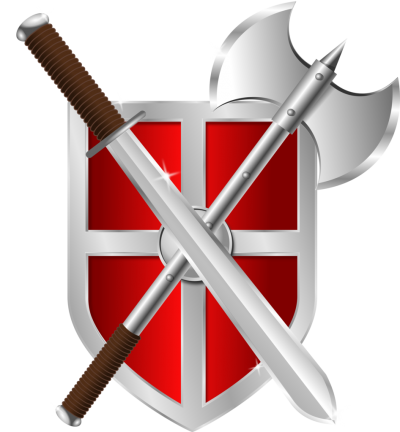 Sword Battle Axe Shield Background Transparent PNG Images