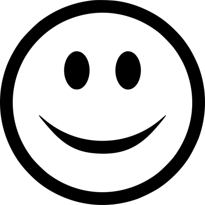 Black Smiley Happy Png Icon PNG Images