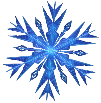 Frozen Snowflake Transparent HD Image, Ice Blue PNG Images