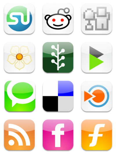 Background transparent social bookmarking bookmark 12 icons, icon png