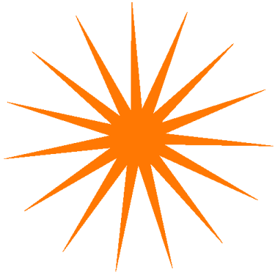 Big Orange Spark Clipart Hd Icon Transparent PNG Images