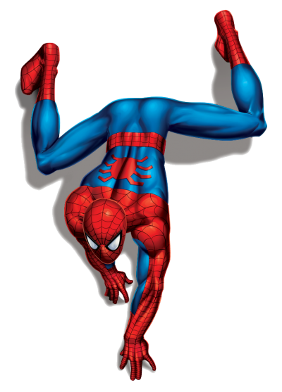 Drifting Spiderman Free Clipart PNG Images