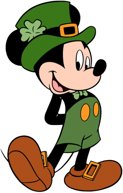 Mickey Mouse Disney Holidays St Patricks Day Clipart Png images PNG Images